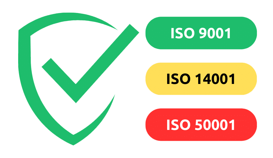Certificări ISO 9001, ISO 14001, ISO 50001